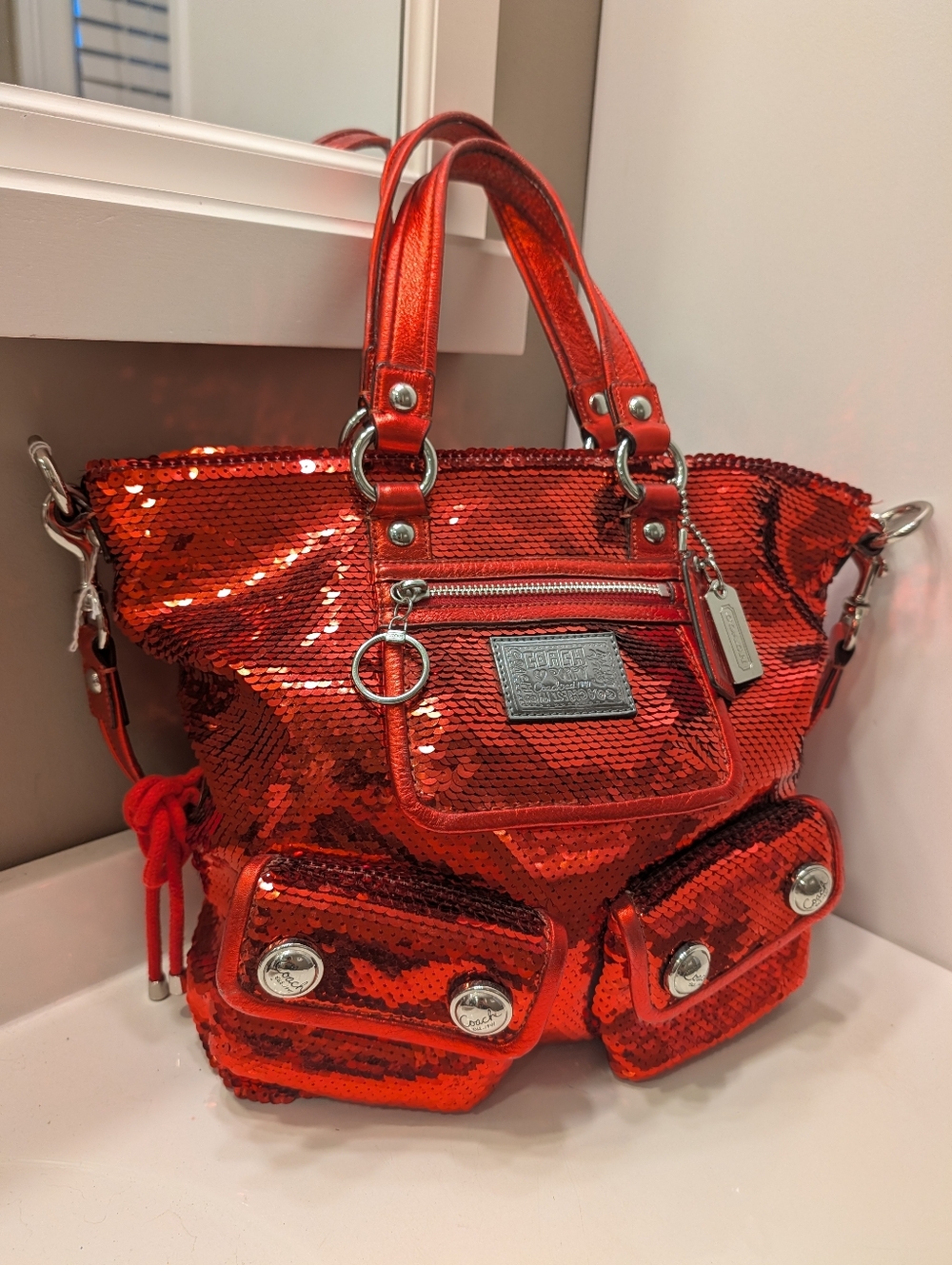 🥰 Vintage Y2K Rare Coach Poppy Spotlight Limited Edition #13821 Crossbody Bag ❤ - Picture 7 of 16